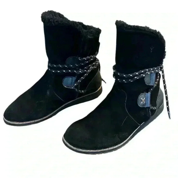 EMU Australia Laurina Lo Black Winter Boots Size 11 - Picture 4 of 10